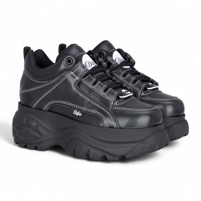 Buffalo Womens Black Chunky Platform Fashion Trainers - 1339-14