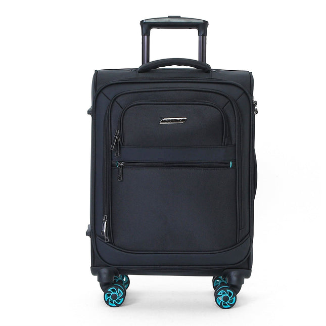 Soft Shell 1680D Cabin Suitcase 56x37x25cm 8 Wheel TSA Lock Luggage