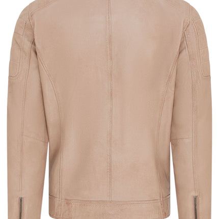 Men's Modern Classic Leather Quilted Biker Jacket - Derry