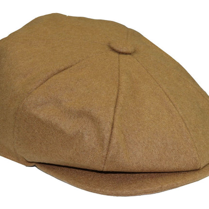 Mens Peaky Blinders Newsboy Wool 8 Panel Gatsby Flat Baker Hat