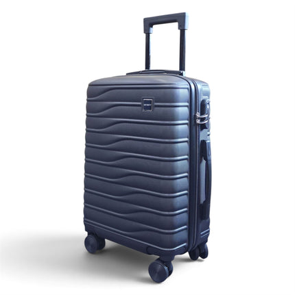 Hardshell Black Suitcase Set Robust 8 Wheel Luggage Cabin Case Bag