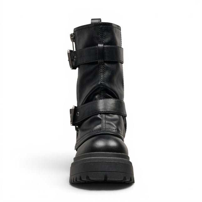 Windsorsmith Women's Black Chunky Platform Pull-On High Boots - Vendetta