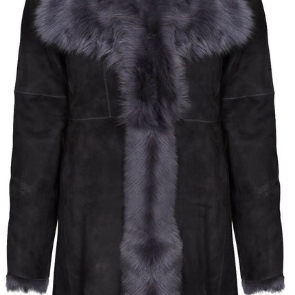 Womens Toscana Sheepskin Suede Trench Coat-Tbilisi