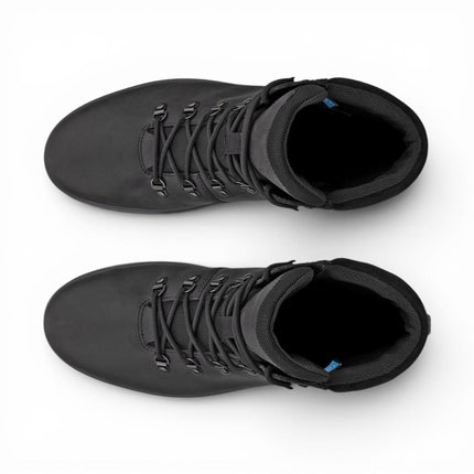 Ecco Men's Black Leather Waterproof Lace-up Hiking Boots - Rugged Track 25