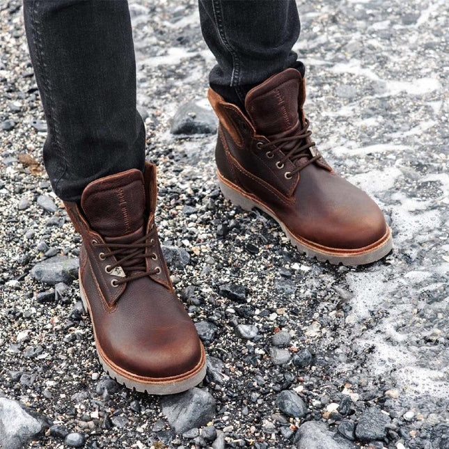 Panama Jack Men's Amur GTX C10 Chestnut Waterproof Leather Ankle Boots