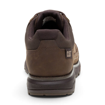Caterpillar (CAT) Men's Dark Brown Leather Water-Resistant Hiking Shoes - Pursue Hiker Lo