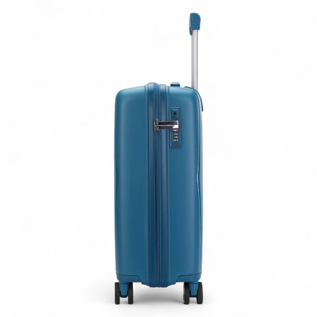 Robust Hard Shell Cabin Suitcase 37.5 x 20.5 x 55 cm TSA Luggage Suitable for Easyjet, Ryanair, Wizzair