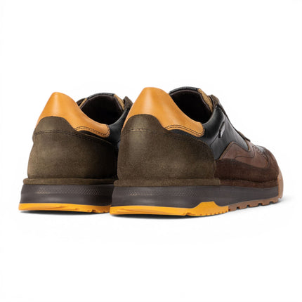 Pikolinos Men's Black Leather Trainers Sneaker Lace-Up Shoes - Teide