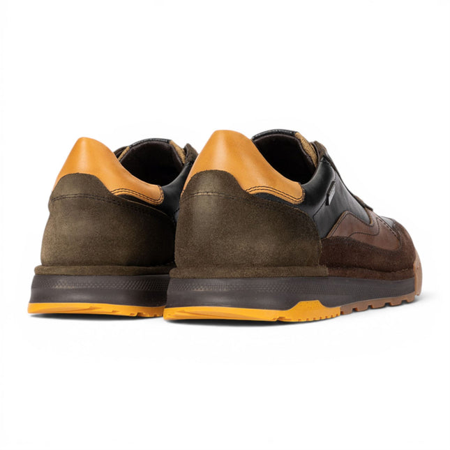 Pikolinos Men's Black Leather Trainers Sneaker Lace-Up Shoes - Teide