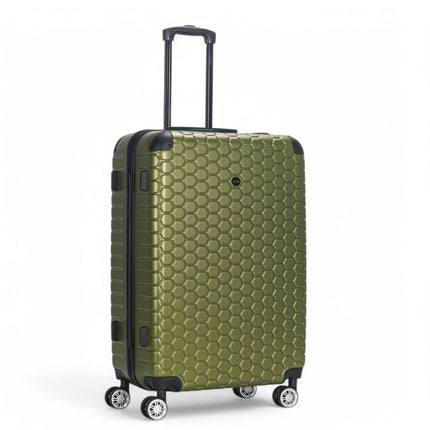 Hard Shell ABS 8 Wheel Luggage Travel Cabin Holiday Bags Suitcase Set