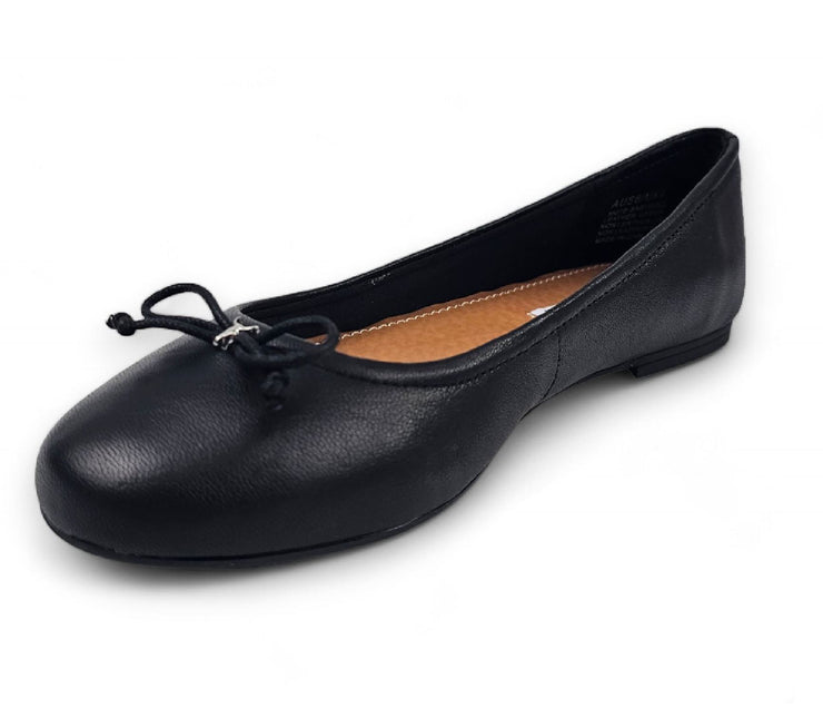 Windsorsmith Womens Black Leather Mocassin Flat Shoes - Babydoll