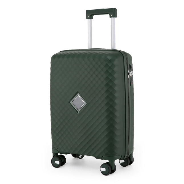 Dual 4 Wheel Robust Lightweight TSA Hard Shell Suitcase Luggage Travel Bags Set