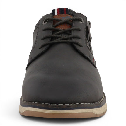 Mustang Men's Dark Grey Faux Leather Casual Outdoor Shoes - M0031004