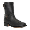 Grinders Mens Black Leather Cowboy Boots - Route 66