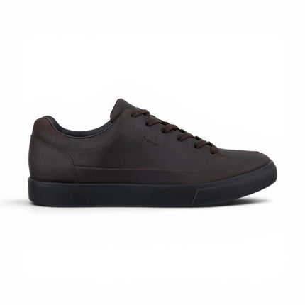 Ecco Men's Brown Leather Waterproof Trainer Sneaker Shoes - Soft 10