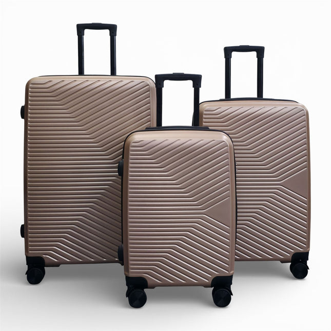 Hardshell Suitcase Set Robust 8 Wheel Luggage Cabin Case Bag