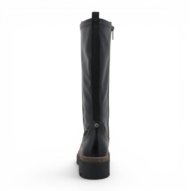 Mustang Women's Black Knee High Chunky Long Winter Boots - M0062001