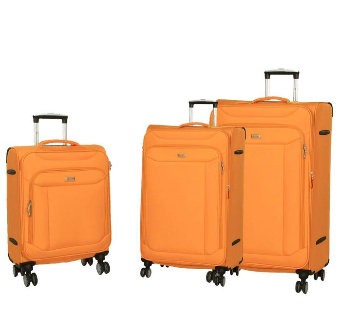 Soft Lightweight Dual 4 Wheel Suitcase Luggage