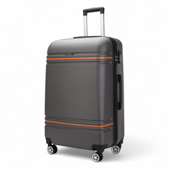 Hard Shell Modern Dual 4 Wheel Luggage Suitcase Set