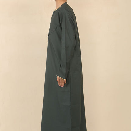 Kid's Boys Green Omani Eid Thobe  Saudi Emirati Jubba Robe