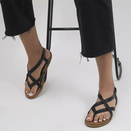 Blowfish Malibu Women's Black Strappy Buckle Sandals - Macarah B