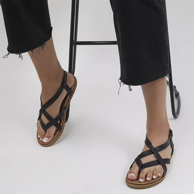 Blowfish Malibu Women's Black Strappy Buckle Sandals - Macarah B