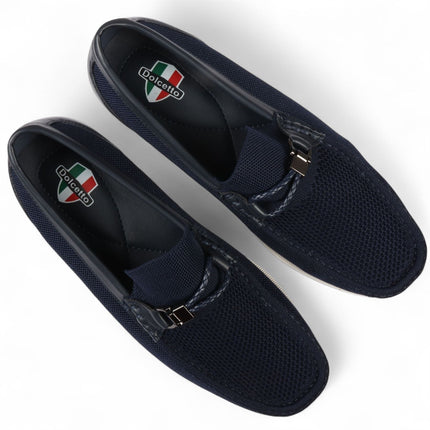 Men's Navy Lightweight Mesh Slip-On Breathable Loafers