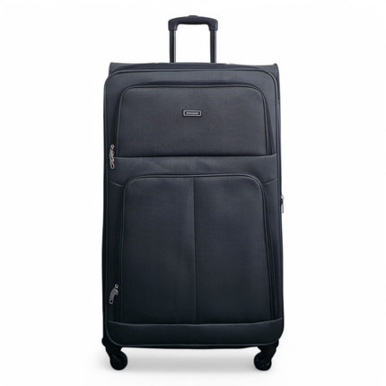 Expandable Soft Shell 4 Wheel Luggage Travel Cabin Suitcase Set Holiday Bags