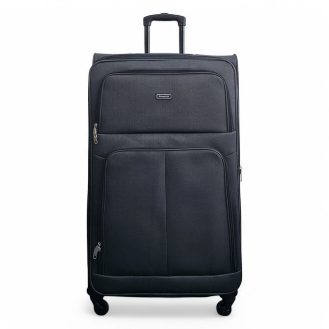 Expandable Soft Shell 4 Wheel Luggage Travel Cabin Suitcase Set Holiday Bags