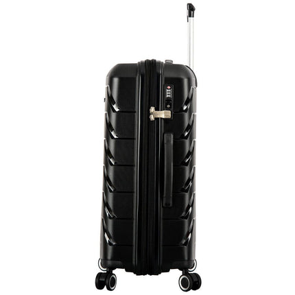 Dual 4 Wheel Hard Shell Strong Luggage Suitcase