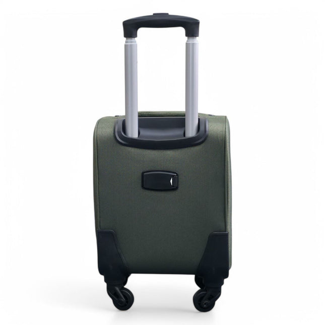 Soft Shell Lightweight Nylon Suitcase Set 4 Wheel Travel Case Holiday Bags