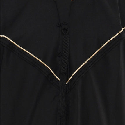 Kids Boys Ramadan Black Moroccan Jubba Robe Djellaba Eid Thobe - K-TT-006
