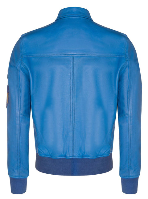 Mens Leather Air Force Bomber Jacket - Dublin