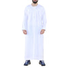 Mens White Thobe Jubba Saudi Islamic Arab Eid Emirati Kaftan Jubbah Tassel Robe