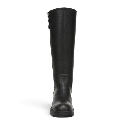 Blowfish Malibu Women's Black Faux Leather High Riding Boots - Venice Tall
