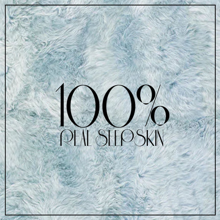 Genuine Duck Egg Sheepskin Natural Silky Soft Fluffy Real Wool Rug