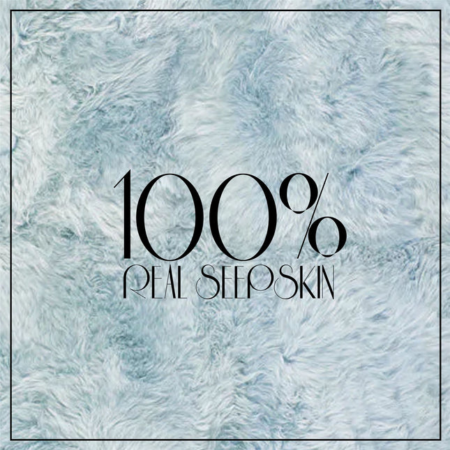 Genuine Duck Egg Sheepskin Natural Silky Soft Fluffy Real Wool Rug