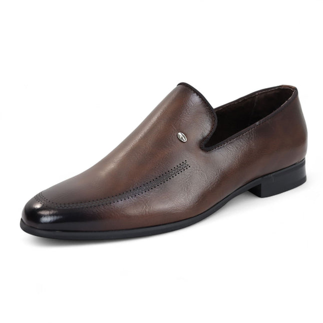 Men's Brown Classic Slip-On Loafers Formal Shoes