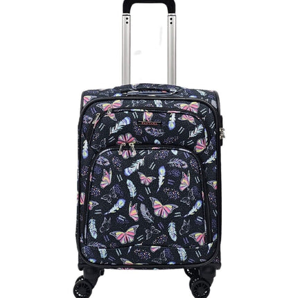 Soft Shell Cabin Suitcase 55 x 37 x 20 cm Lightweight Luggage Suitable for Easyjet, Ryanair