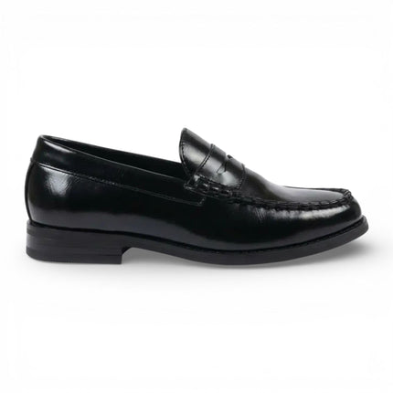 Mens Black PU Leather Formal Dress Penny Loafers Casual Shoes