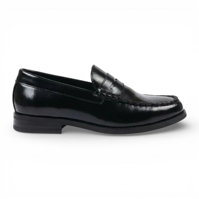 Mens Black PU Leather Formal Dress Penny Loafers Casual Shoes