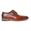 Justin Reess Men's Brown Leather Lace Up Oxford Shoes - Jenson