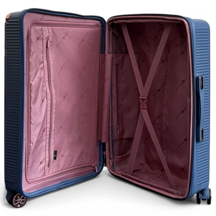 Expandable Hard Shell 8 Wheels Luggage Travel Cabin Suitcase Set