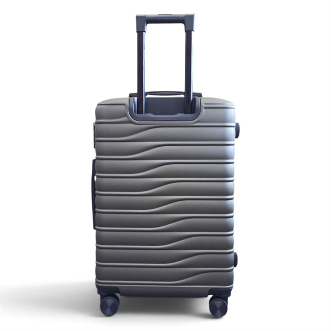 Hardshell Coffee Suitcase Set Robust 8 Wheel Luggage Cabin Case Bag