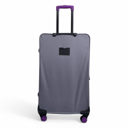 Lightweight Soft Shell 8 Wheels Luggage Travel Cabin Holiday Bags Suitcase Set
