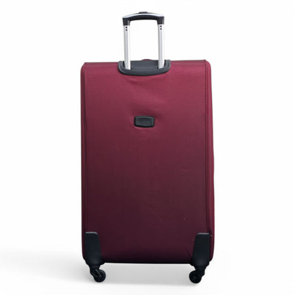 Soft Shell Lightweight Nylon Suitcase Set 4 Wheel Travel Case Holiday Bags
