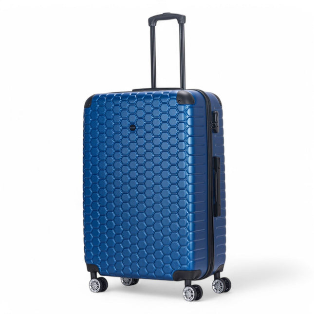 Hard Shell ABS 8 Wheel Luggage Travel Cabin Holiday Bags Suitcase Set