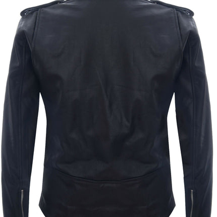 Mens Cow-Hide Black Brando Jacket -Venice