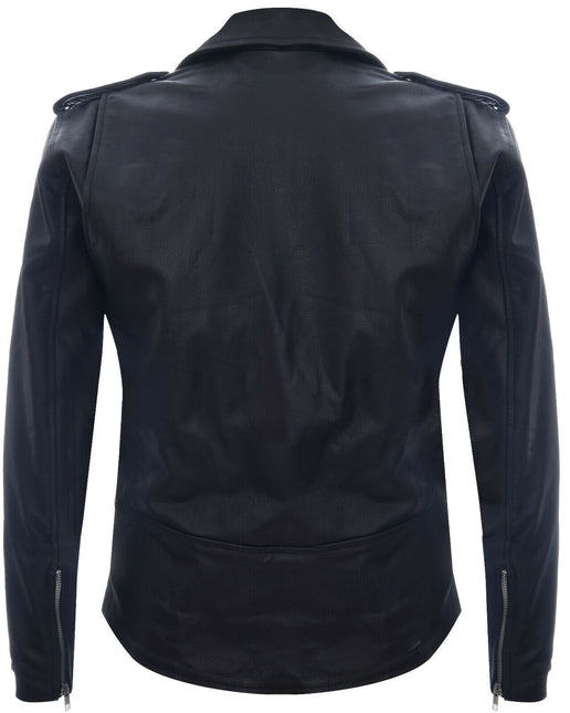 Mens Cow-Hide Black Brando Jacket -Venice