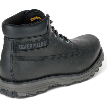 Caterpillar Men's Founder Black Leather Everyday Ankle Boots